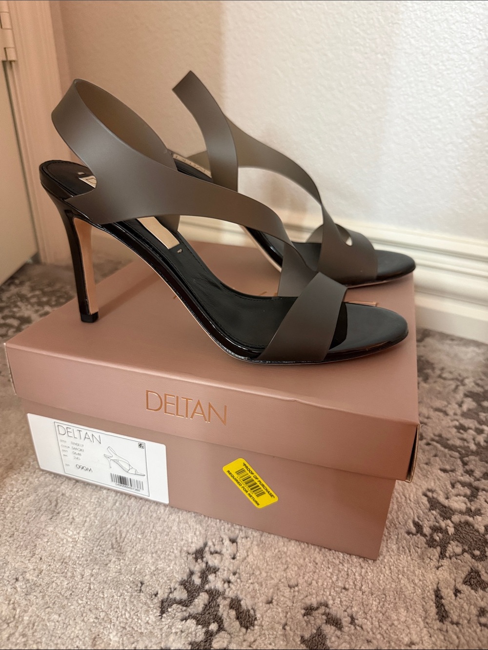 Deltan “Tinsley” Smoke Slingback Heel